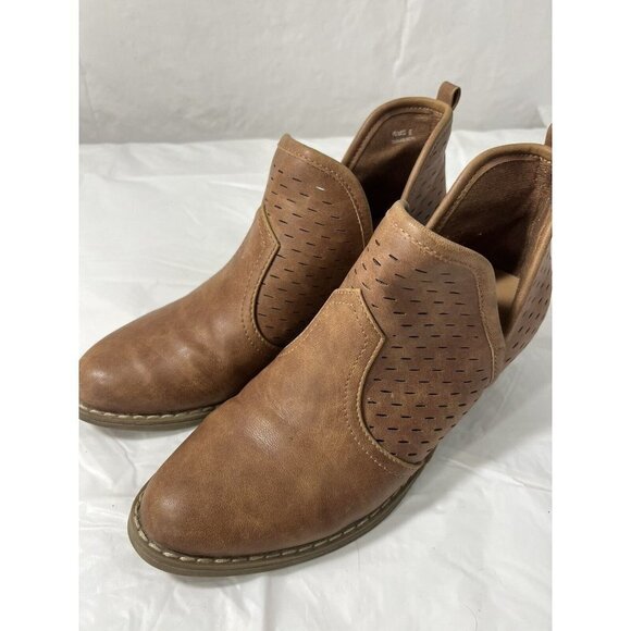 Report Women’s Davidson Tan Brown Ankle  Bootie Shoe Size 6 LEATHER - Picture 4 of 15